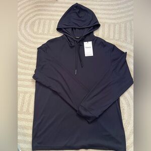 Theory Navy Hoodie Sweatshirt